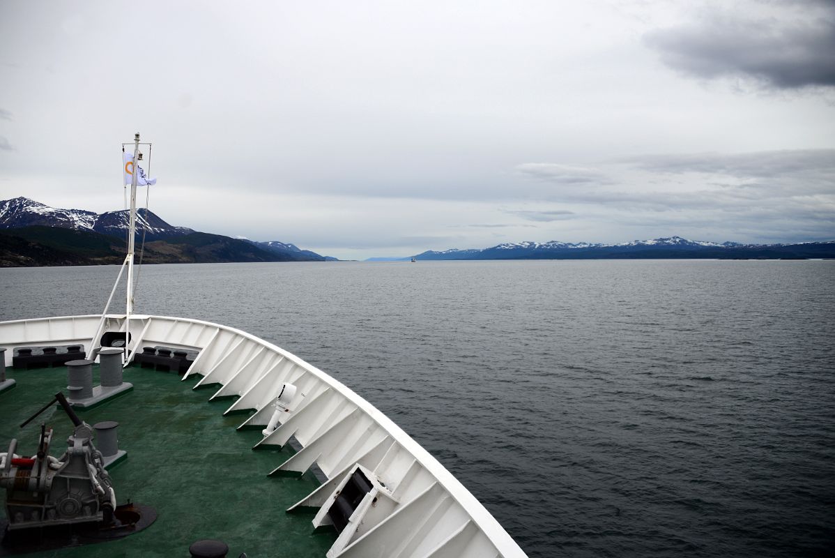 03B Quark Expeditions Cruise Ship Sailing The Beagle Channel Toward The Drake Passage To Antarctica